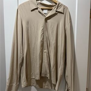Sandro Men's Beige Shirt Jacket